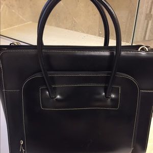 McKlein briefcase with a laptop sleeve